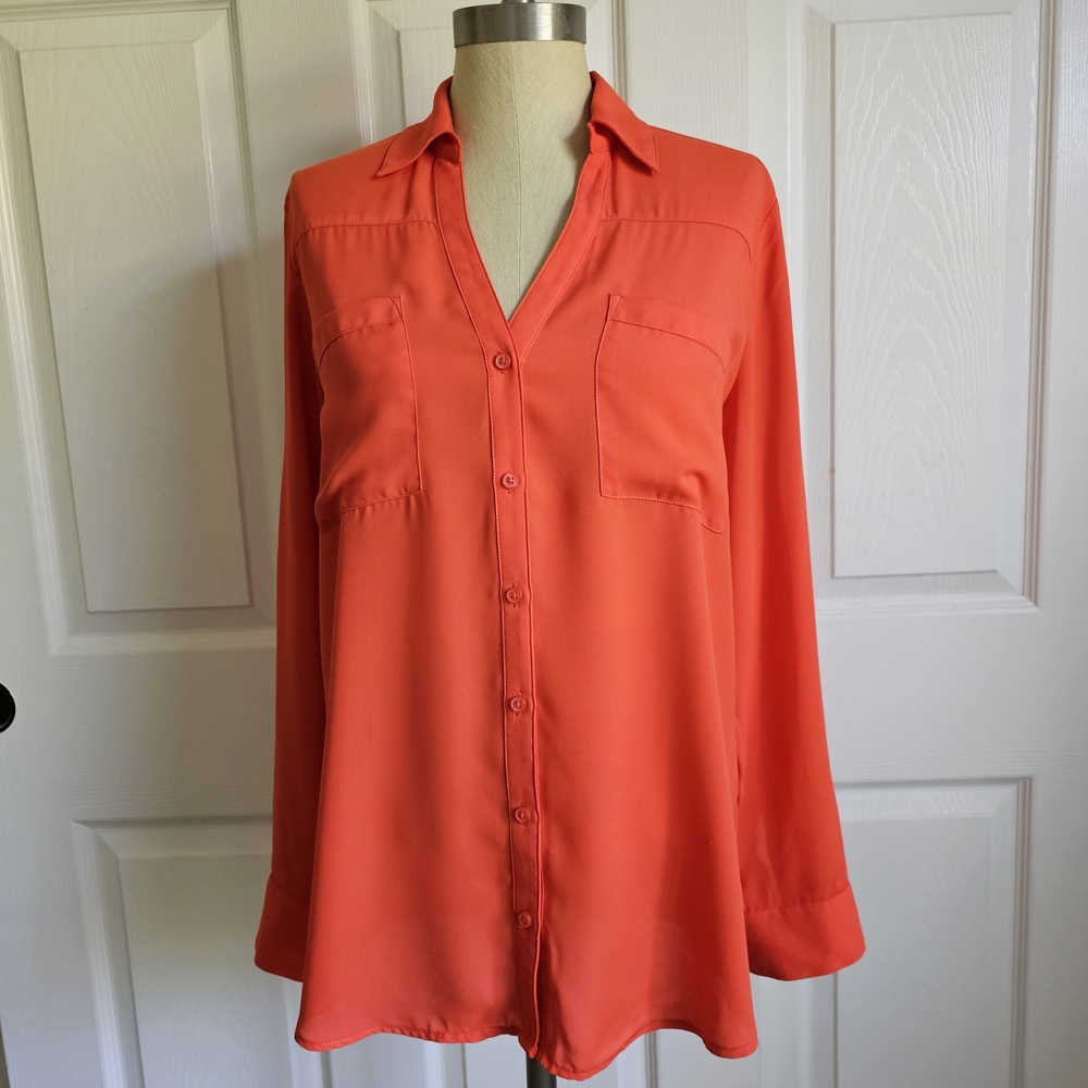 Express Portofino Button-Up Blouse